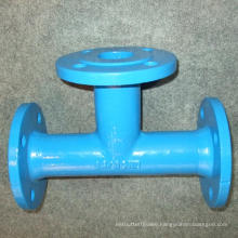 Ductile Iron Tee with All Flange Connection for PVC or Ductile Iron Pipe